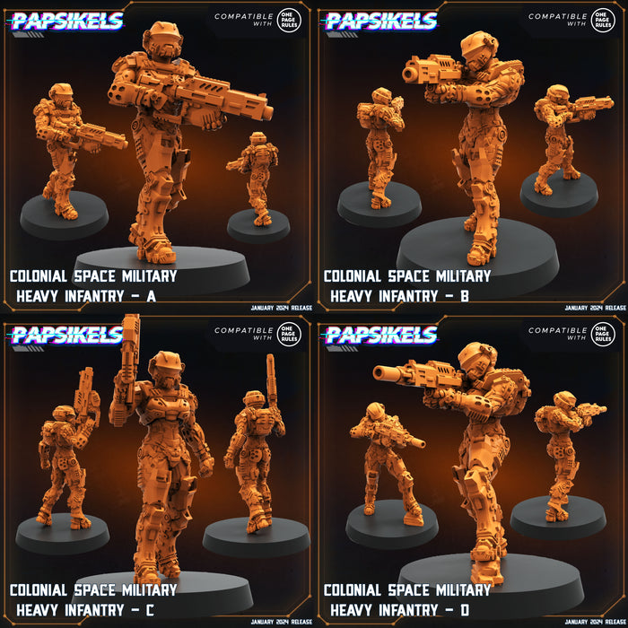 Dropship Troopers IV Miniatures (Full Set) | Sci-Fi Miniature | Papsikels