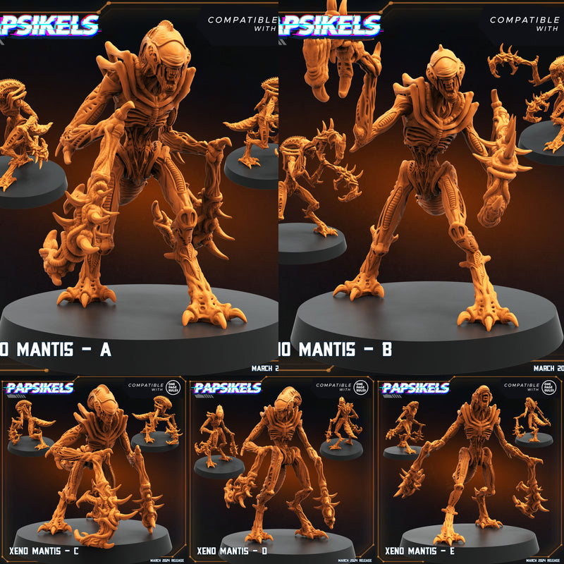Xeno Mantis Miniatures | Dropship Troopers IV | Sci-Fi Miniature | Papsikels