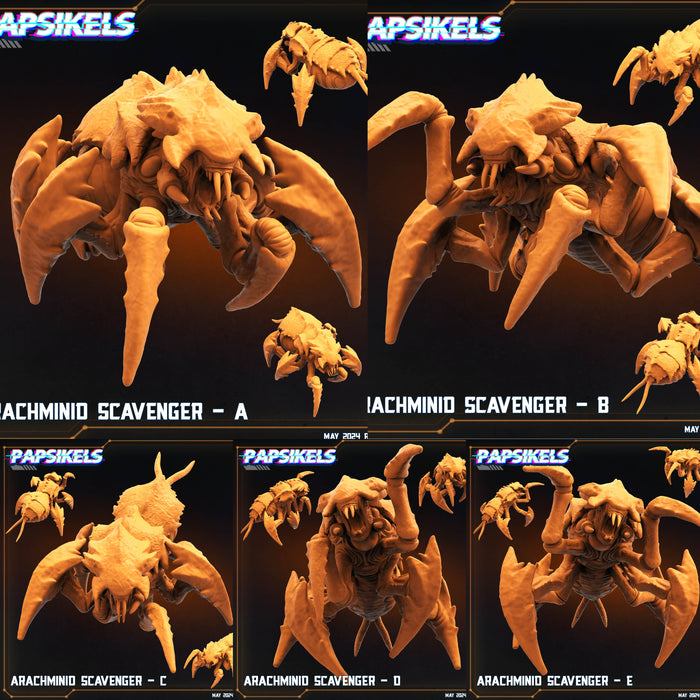 Arachminid Scavenger Miniatures | Democracy Troopers Bugs and Bots | Sci-Fi Miniature | Papsikels