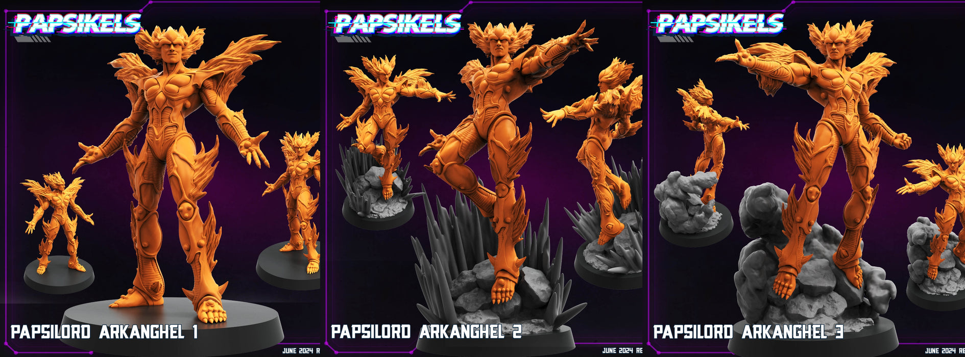 Papsilord Arkanghel Miniatures | Cyberpunk | Sci-Fi Miniature | Papsikels