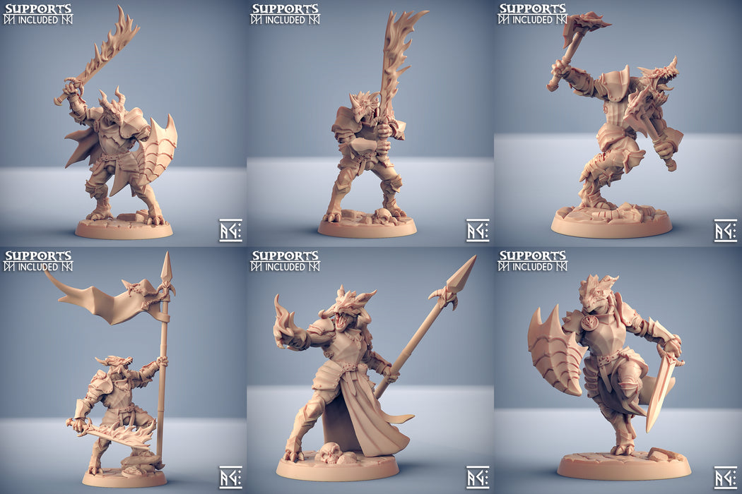 Dragonguard Knight Miniatures | The Dragonguard | Fantasy D&D Miniature | Artisan Guild