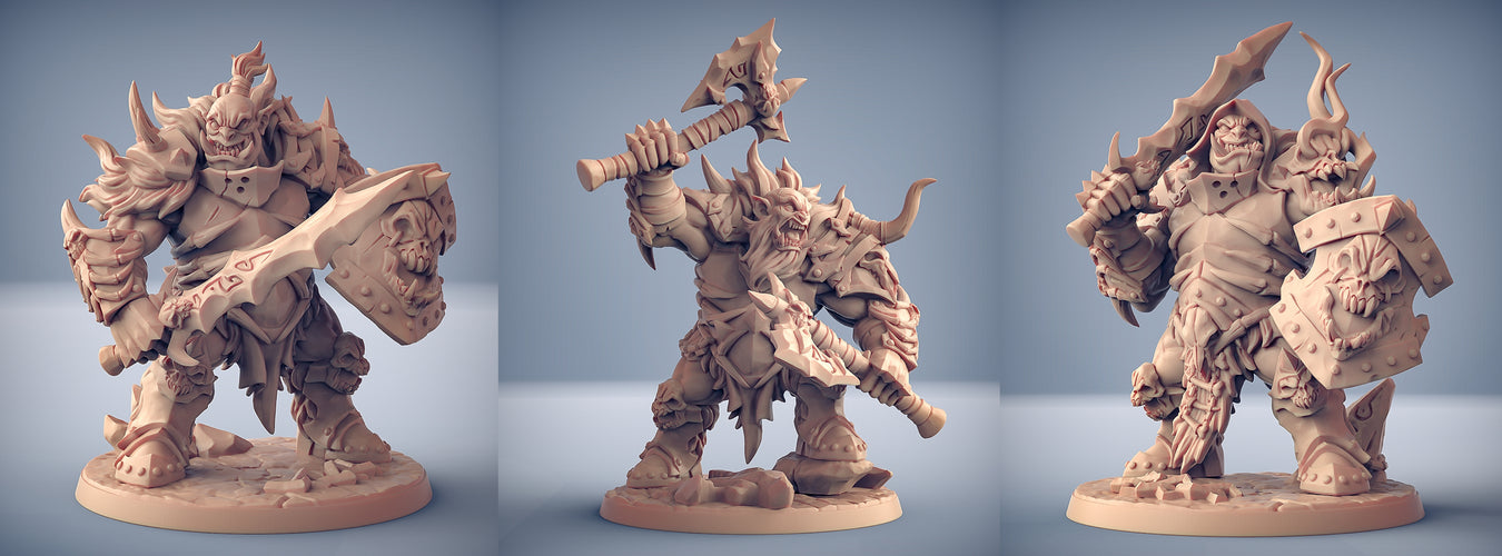 Ogre Barbarian, 28/32mm resin fantasy miniature, unpainted