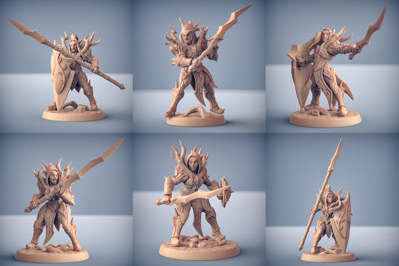 Elven Knight Miniatures | Sylvan Knights | Fantasy D&D Miniature | Artisan Guild