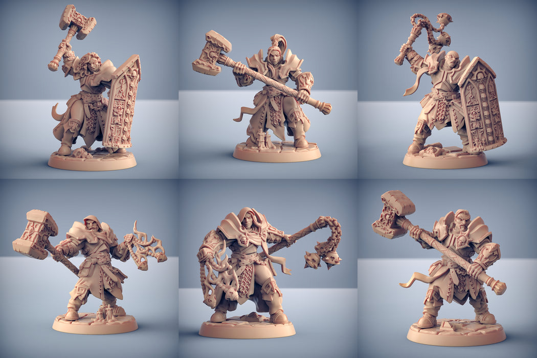 Requiem Brotherhood Miniatures (Full Set) | Fantasy D&D Miniature | Artisan Guild