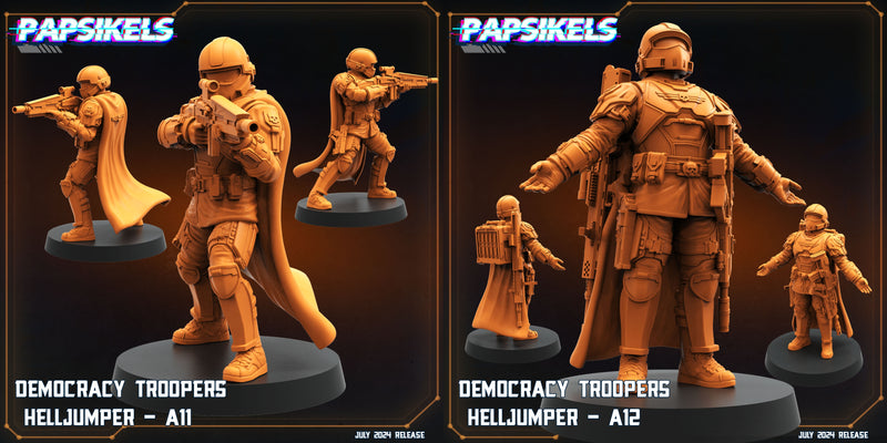 Helljumper Miniatures | Aliens Vs Humans VII Resurgence | Sci-Fi Miniature | Papsikels