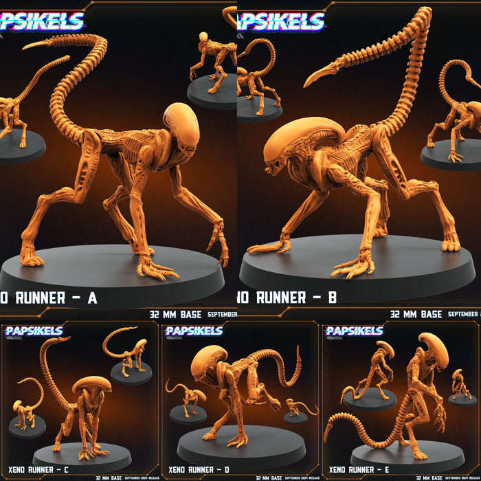 Xeno Runner Miniatures | Aliens Vs Humans IX Remus | Papsikels