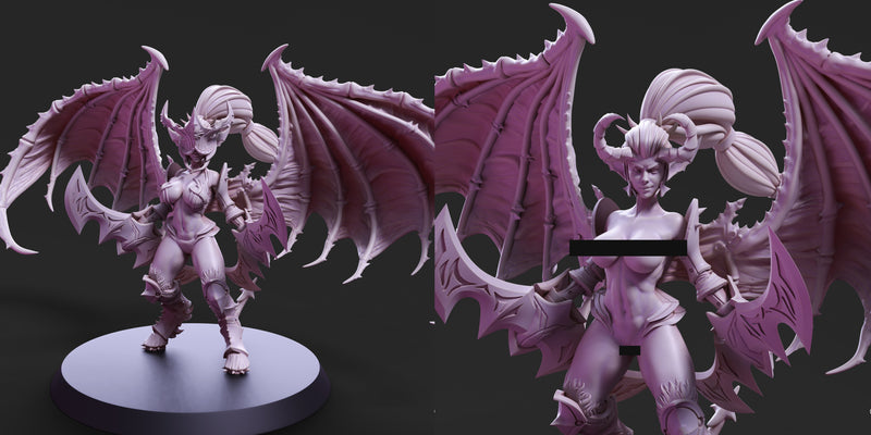 Demonic Harpy & Valkyrie Miniatures | Demonics | PS Miniatures