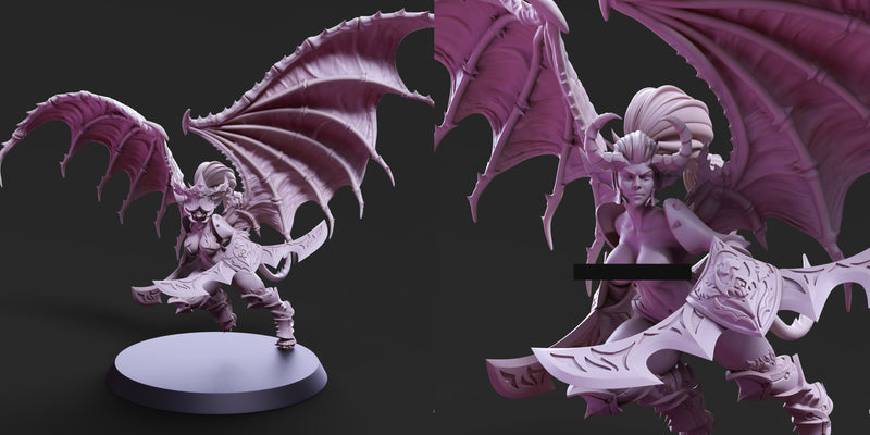 Demonic Harpy & Valkyrie Miniatures | Demonics | PS Miniatures