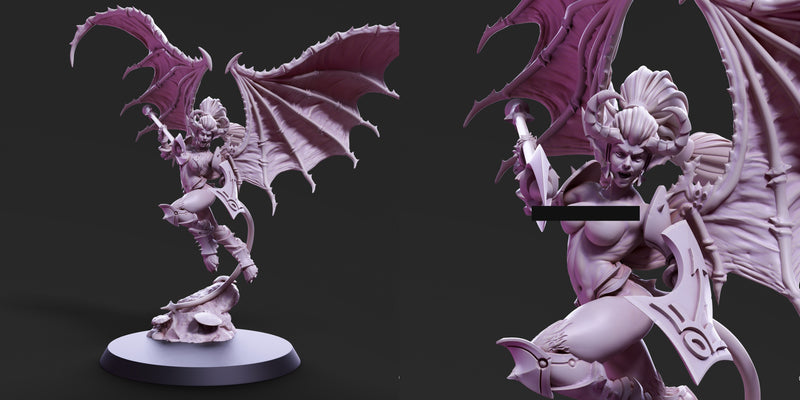 Demonic Harpy & Valkyrie Miniatures | Demonics | PS Miniatures