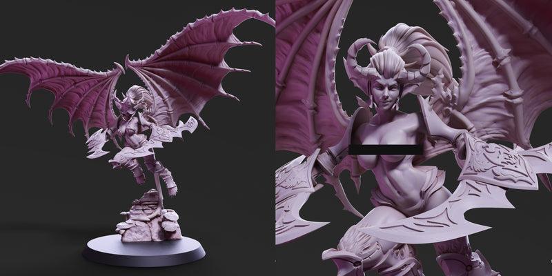 Demonic Harpy & Valkyrie Miniatures | Demonics | PS Miniatures