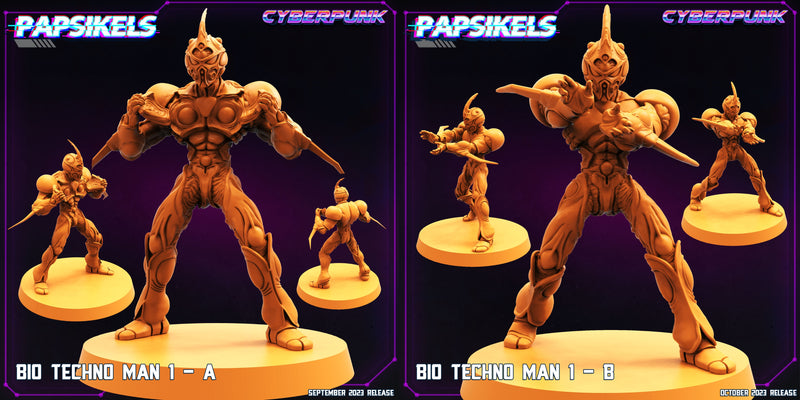 Bio Techno Man 1 Miniatures | Cyberpunk | Sci-Fi Miniature | Papsikels