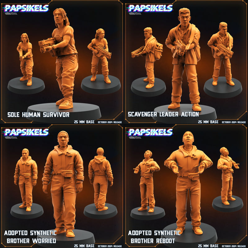 Scavenger Survivor Miniatures | Aliens Vs Humans X Scavenger | Papsikels