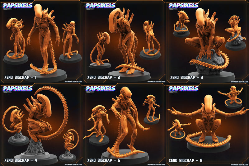 Big Xeno Miniatures | Aliens Vs Humans XI Execration | Papsikels