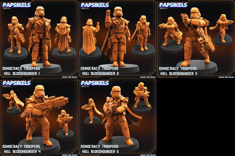 Hell Bloodhounder Miniatures | Aliens Vs Humans XIII Ascension | Papsikels