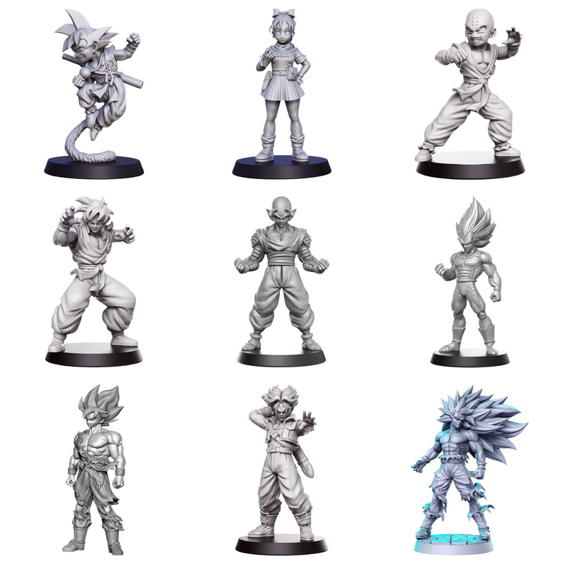Anime Dragon Hero Miniatures | Fantasy Miniature | RN Estudio