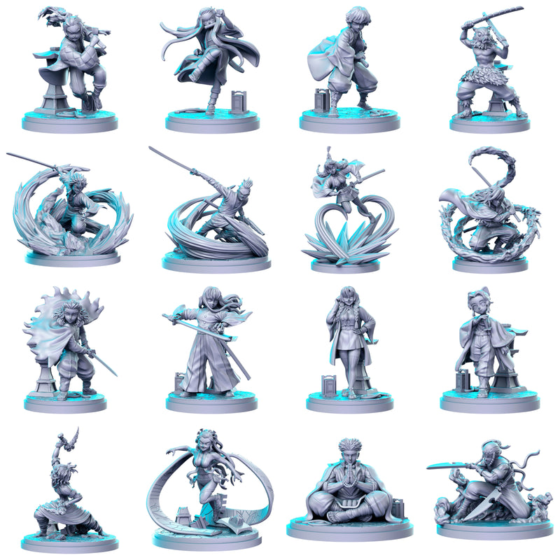 Guardian Slayer Miniatures | Anime Miniature | RN Estudio