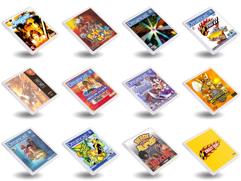 Retro Gaming Box Art Gift Coasters - Dreamcast Best Sellers