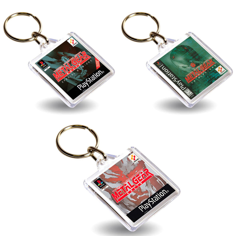 Metal Gear Gen V Inspired Game Cover Art Keyring - Dual Sided Box Art