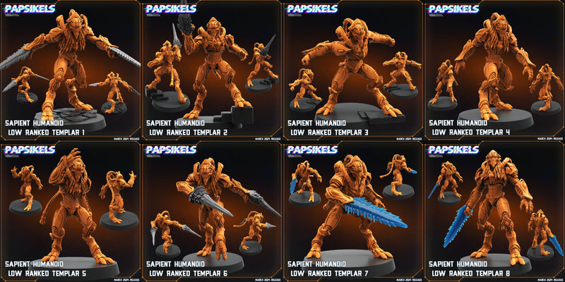 Low Rank Templar Miniatures | Aliens Vs Humans XV That Thing | Papsikels