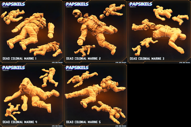 Dead Marine Miniatures | Aliens Vs Humans XVI Star Conflict | Papsikels