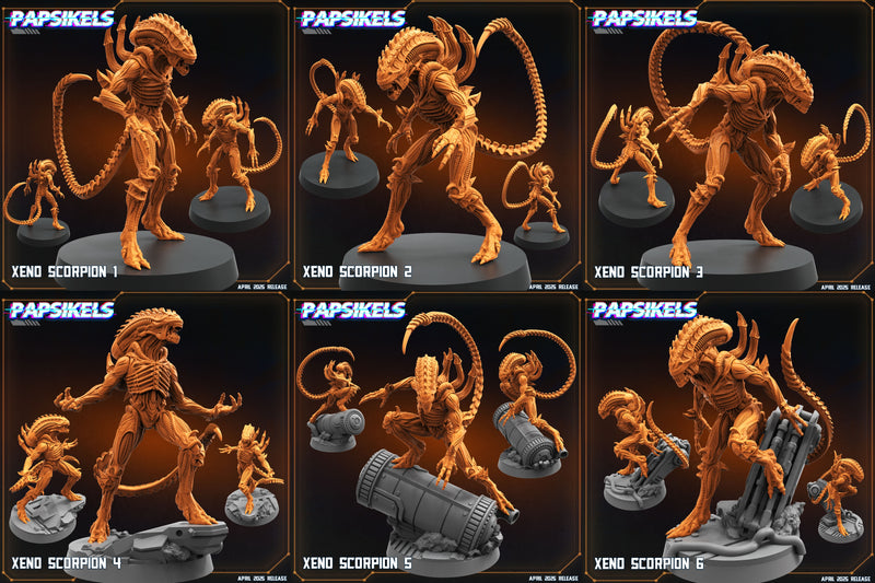 Xeno Scorpion Miniatures | Aliens Vs Humans XVI Star Conflict | Papsikels