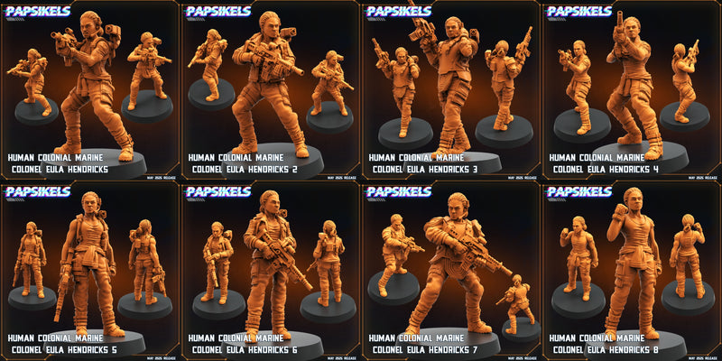 Eula Hendricks Miniatures | Aliens Vs Humans XVII Reconnaissance | Papsikels