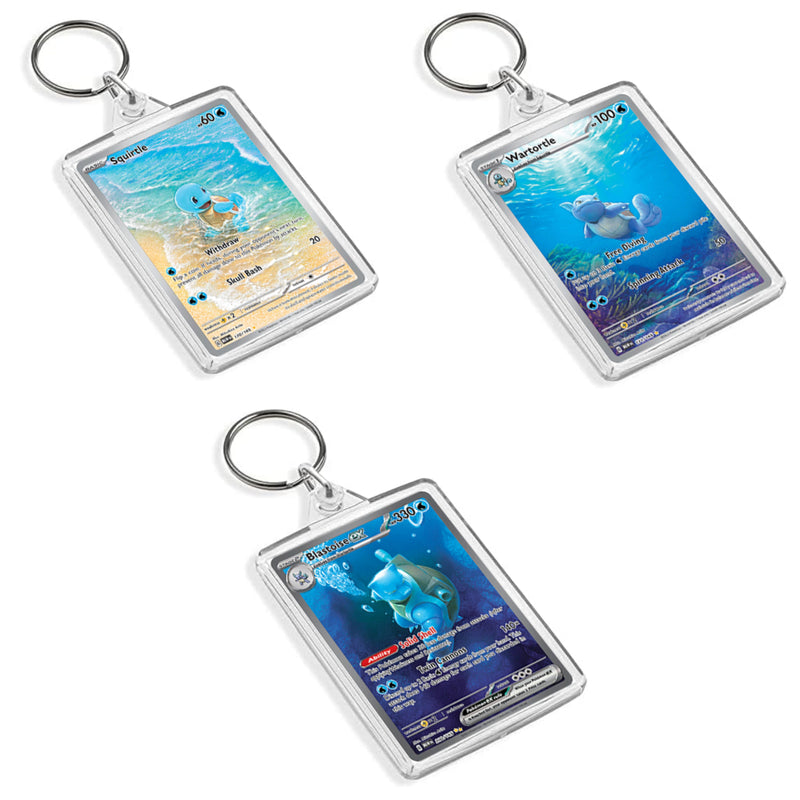 Pokemon TCG Inspired Card Art Style Keyring - 151 Set