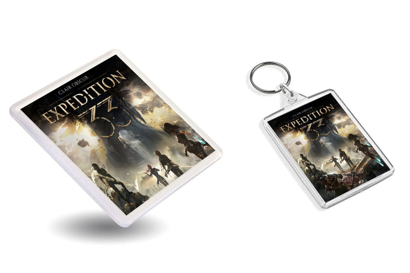 Gaming Box Art Coaster & Keyring Gift Set - Expedition 33