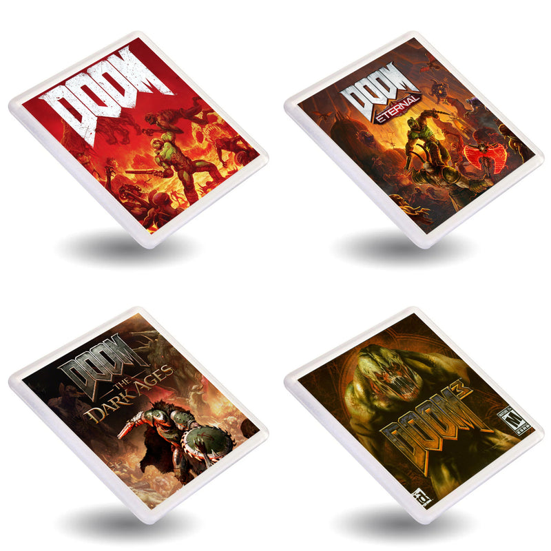 Doom - Retro Gaming Box Art Gift Coasters