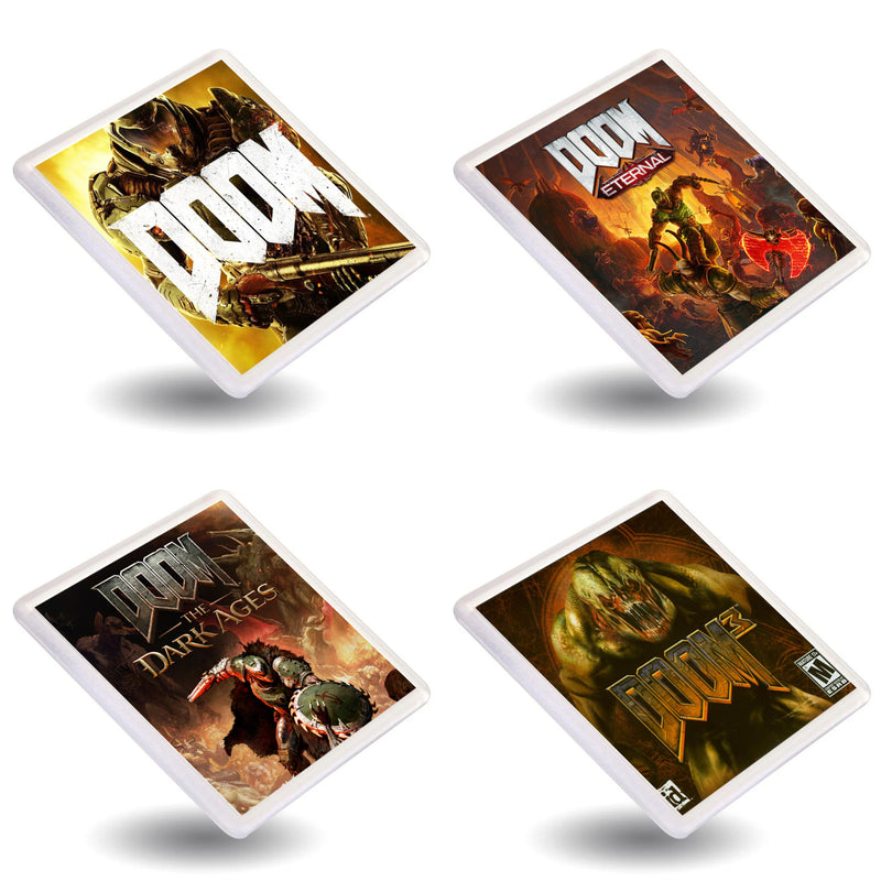 Doom - Retro Gaming Box Art Gift Coasters