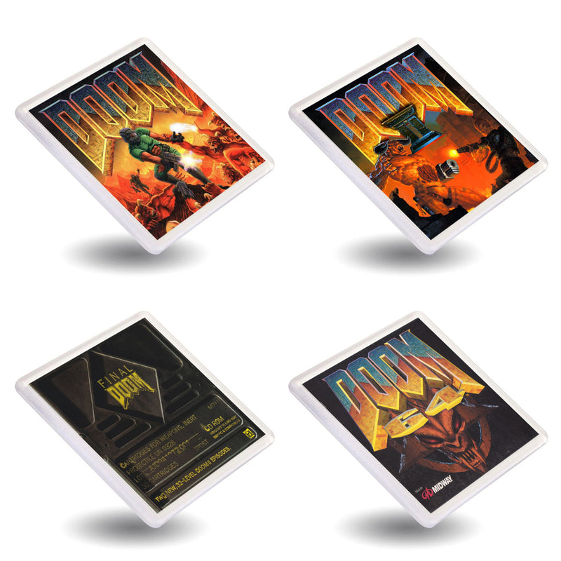 Classic Doom - Retro Gaming Box Art Gift Coasters