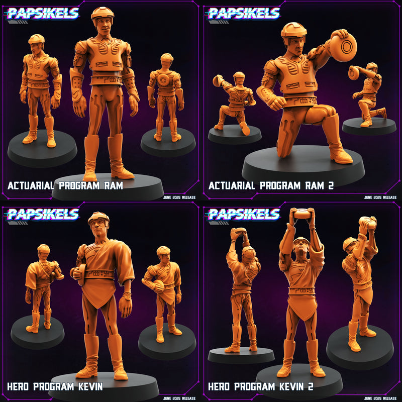 Humanoid Program Miniatures | Cyberpunk | Papsikels