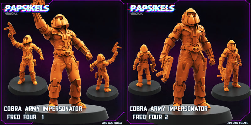 Army Impersonator Fred Miniatures | Cyberpunk | Papsikels