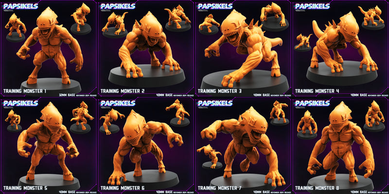Training Monster Miniatures | Cyberpunk | Papsikels