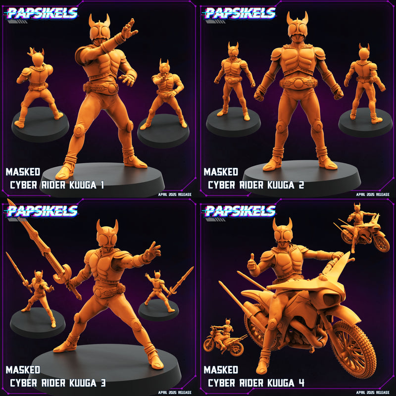 Masked Cyber Rider Kuuga Miniatures | Cyberpunk | Papsikels