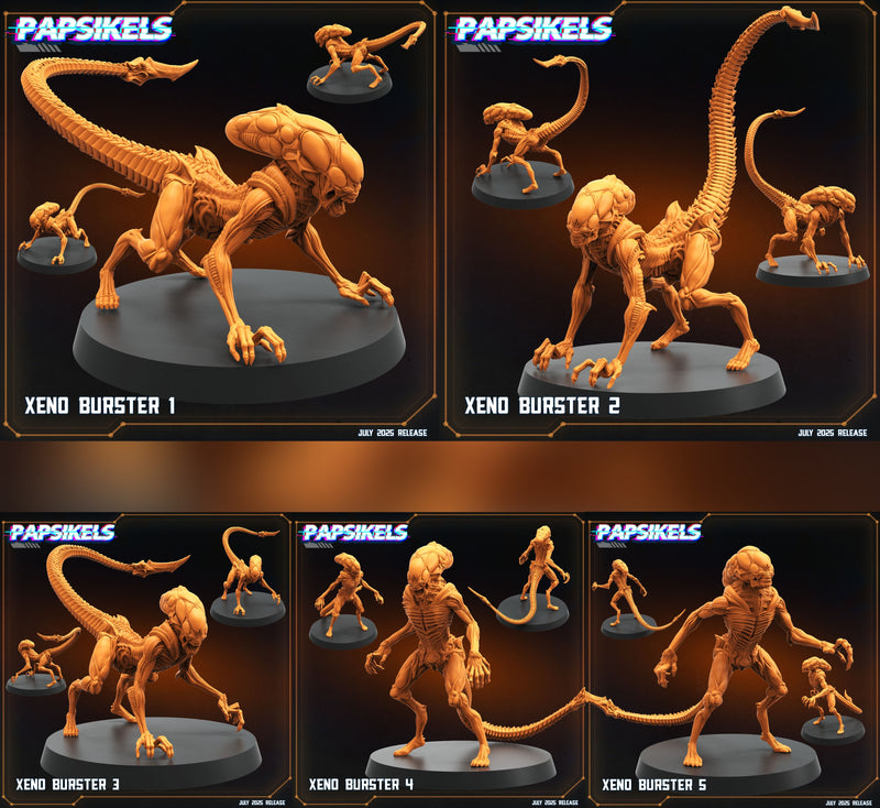 Xeno Burster Miniatures | Papsikels