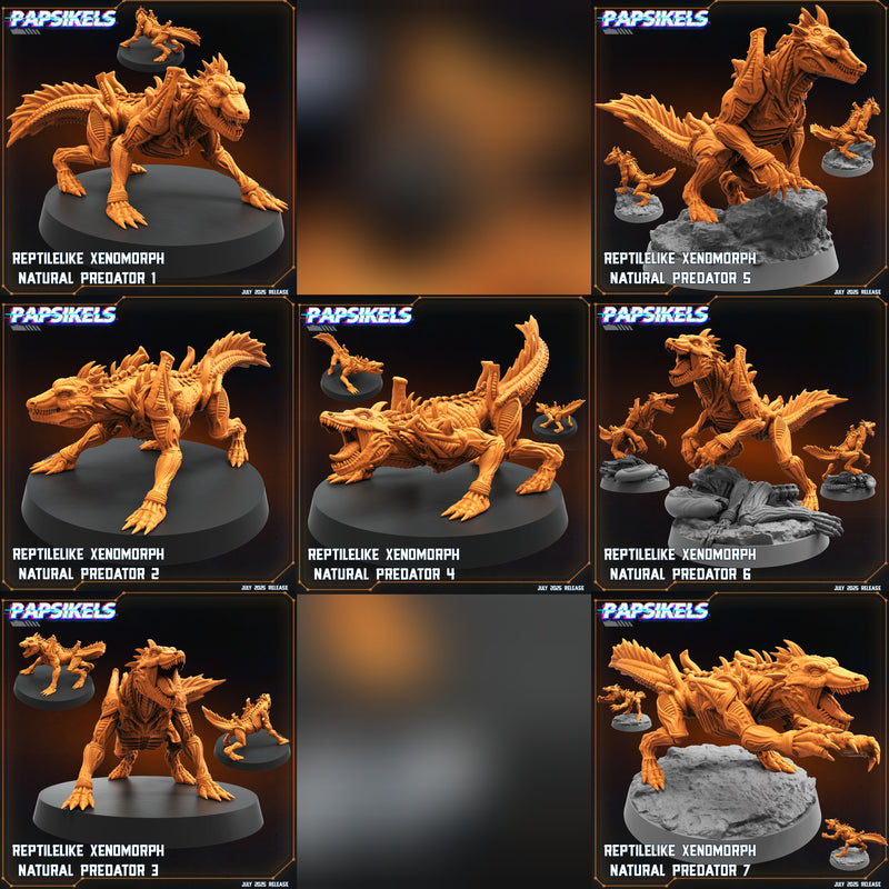 Reptile-like Predator Miniatures | Papsikels