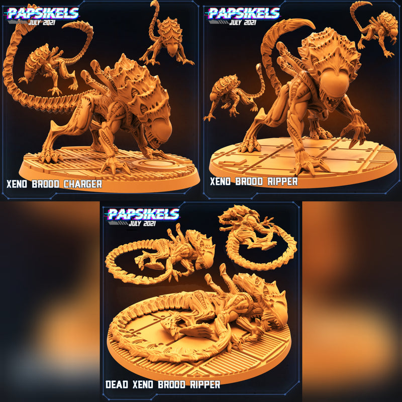 Alien Miniatures | Aliens Vs Humans III | Sci-Fi Miniature | Papsikels