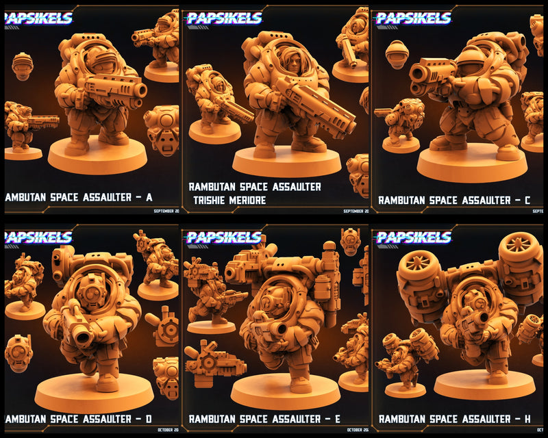 Rambutan Space Assaulter Miniatures | Sci-Fi Miniature | Papsikels