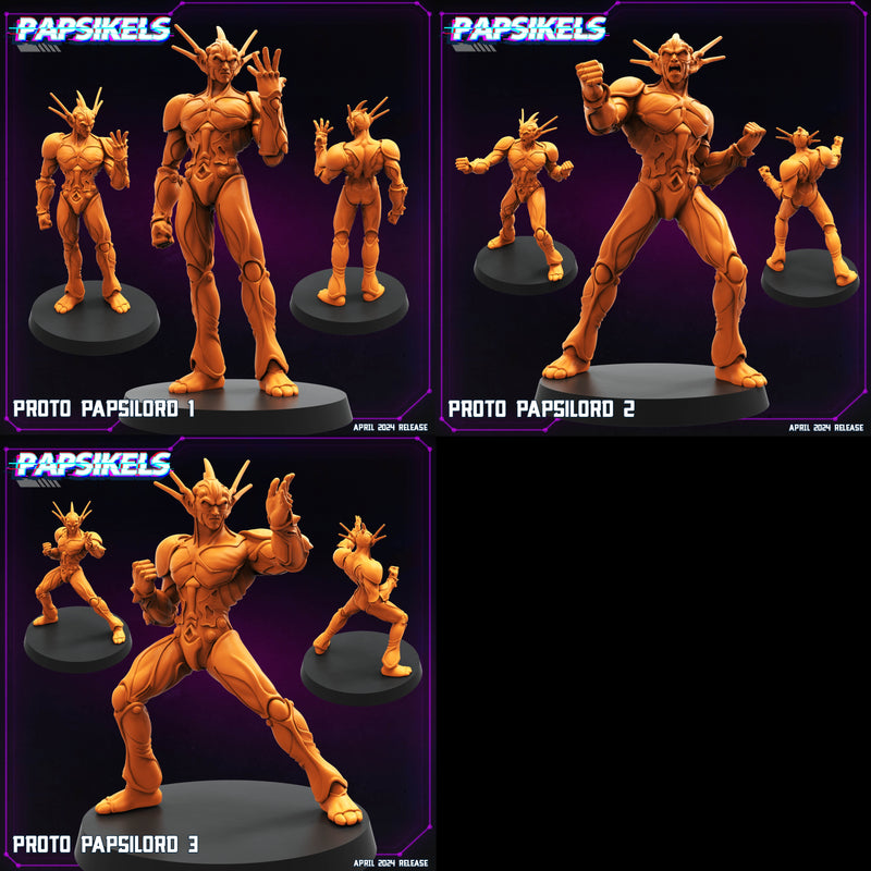Proto Papsilord Miniatures | Cyberpunk Sci-Fi Miniature | Papsikels