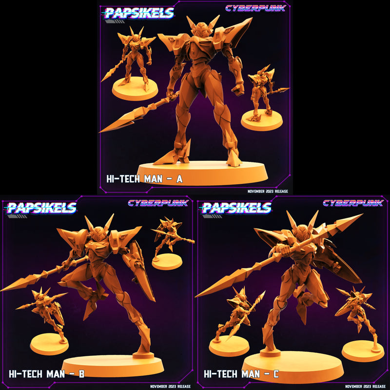 Hi-Tech Man Miniatures | Cyberpunk | Papsikels