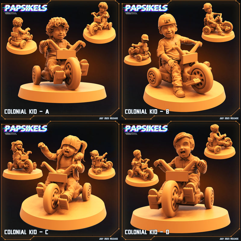 Colonial Kid Miniatures | Sci-Fi Miniature | Papsikels