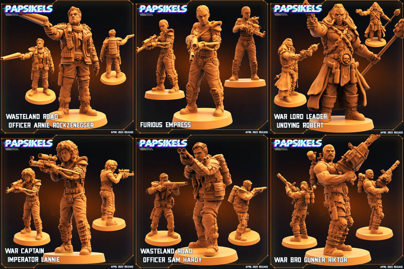 Hero Miniatures | War Dudes | Sci-Fi Miniature | Papsikels