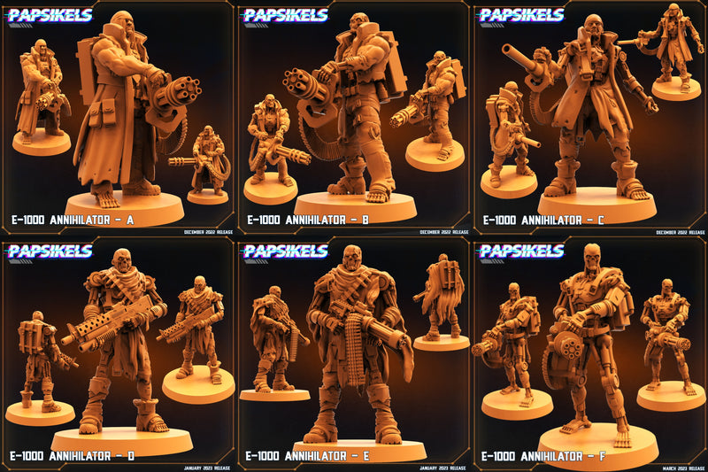 E-1000 Annihilator Miniatures | The Exterminator | Sci-Fi Miniature | Papsikels