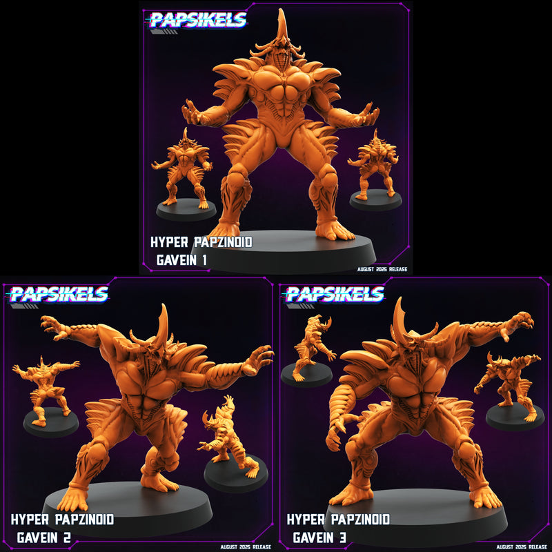 Hyper Papsinoid Gavein Miniatures | Cyberpunk Sci-Fi Miniature | Papsikels