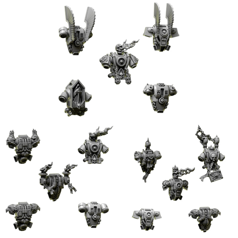 Backpacks | Eternal Pilgrims | Conversion Bits For 28mm 32mm Sci-fi Marines