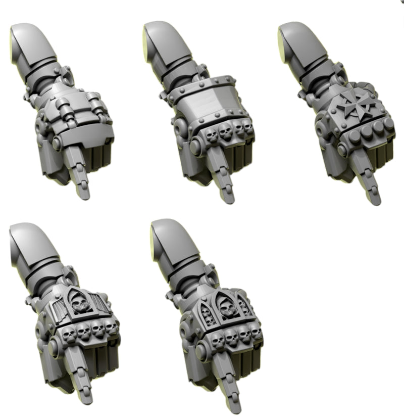 Fist Pairs | Eternal Pilgrims | Conversion Bits For 28mm 32mm Sci-fi Marines