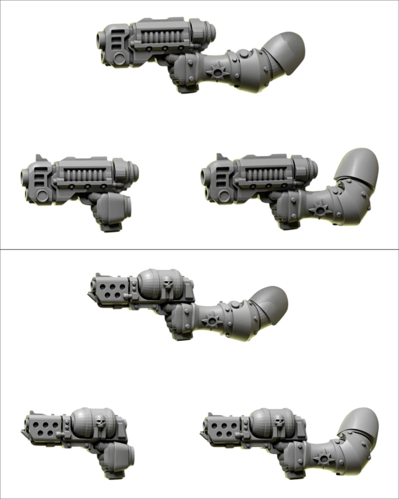 Pistols | Eternal Pilgrims | Conversion Bits For 28mm 32mm Sci-fi Marines