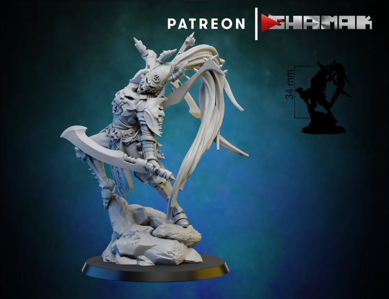 Incubi Leader | Dark Elda | Fantasy Miniature | Ghamak TabletopXtra