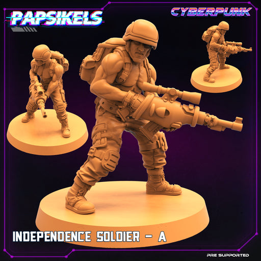 Independence Soldier A | Law Breakers | Sci-Fi Miniature | Papsikels TabletopXtra